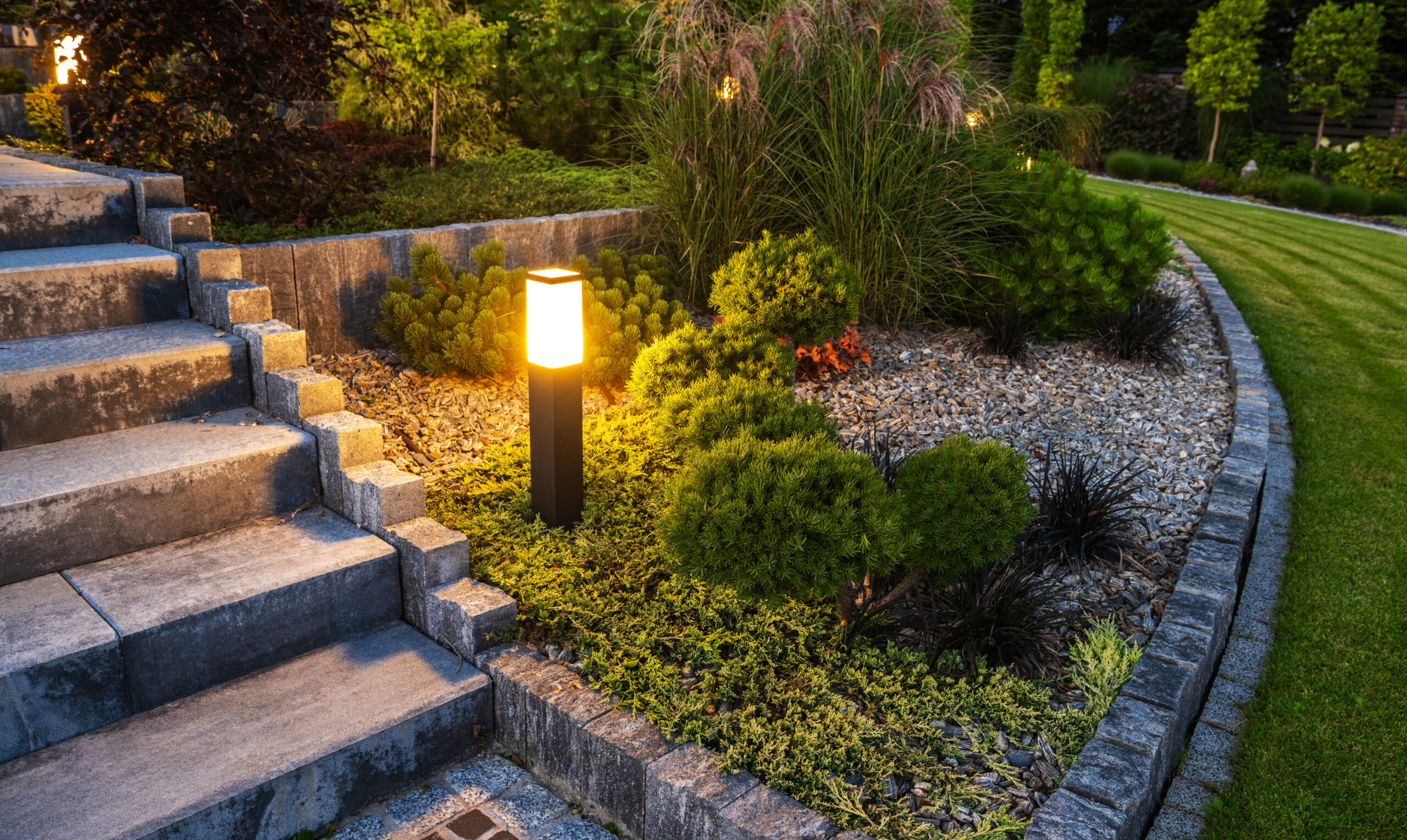 LED Garden Lighting Installation