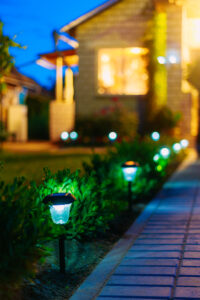 Solar Garden Lighting Installation